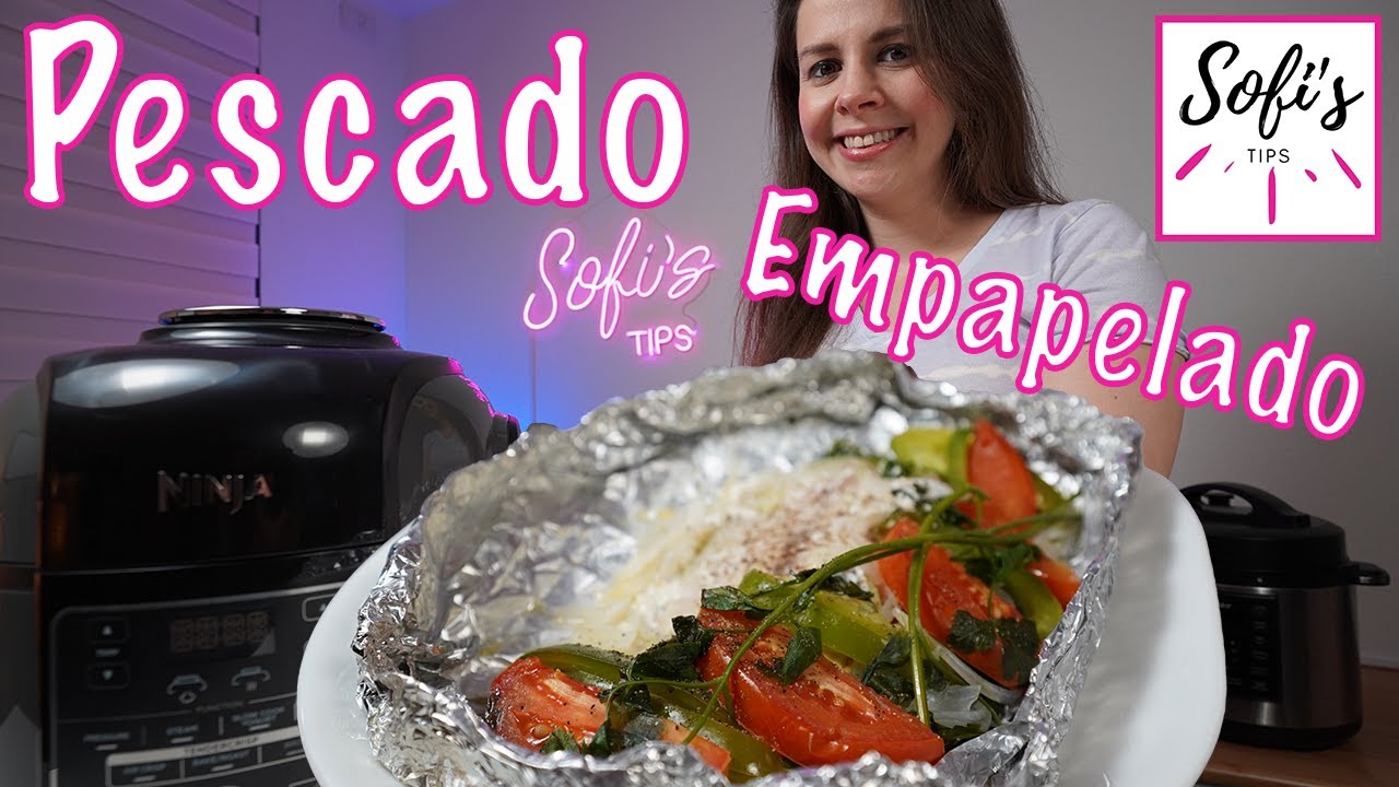Pescado empapelado en olla a presion Ninja Foodi y Multiolla Electrica Oster receta facil y rapida!!