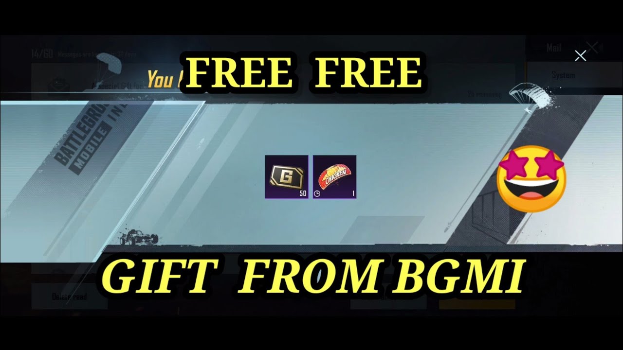 Free Parachute skin | Free Ag Currency | Gift from Bgmi