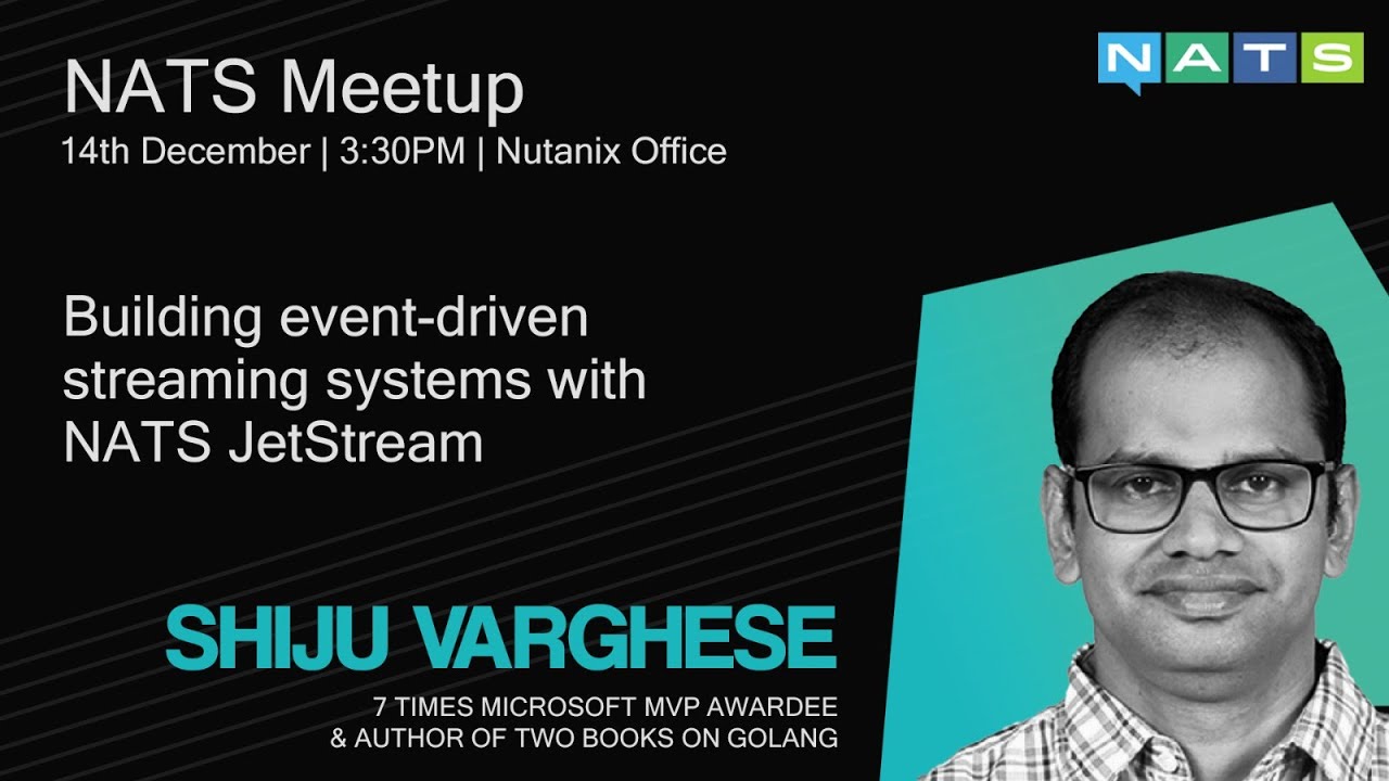 Event Driven Streaming Systems With NATS Jetstream by Shiju Varghese, Solutions architect & Author
