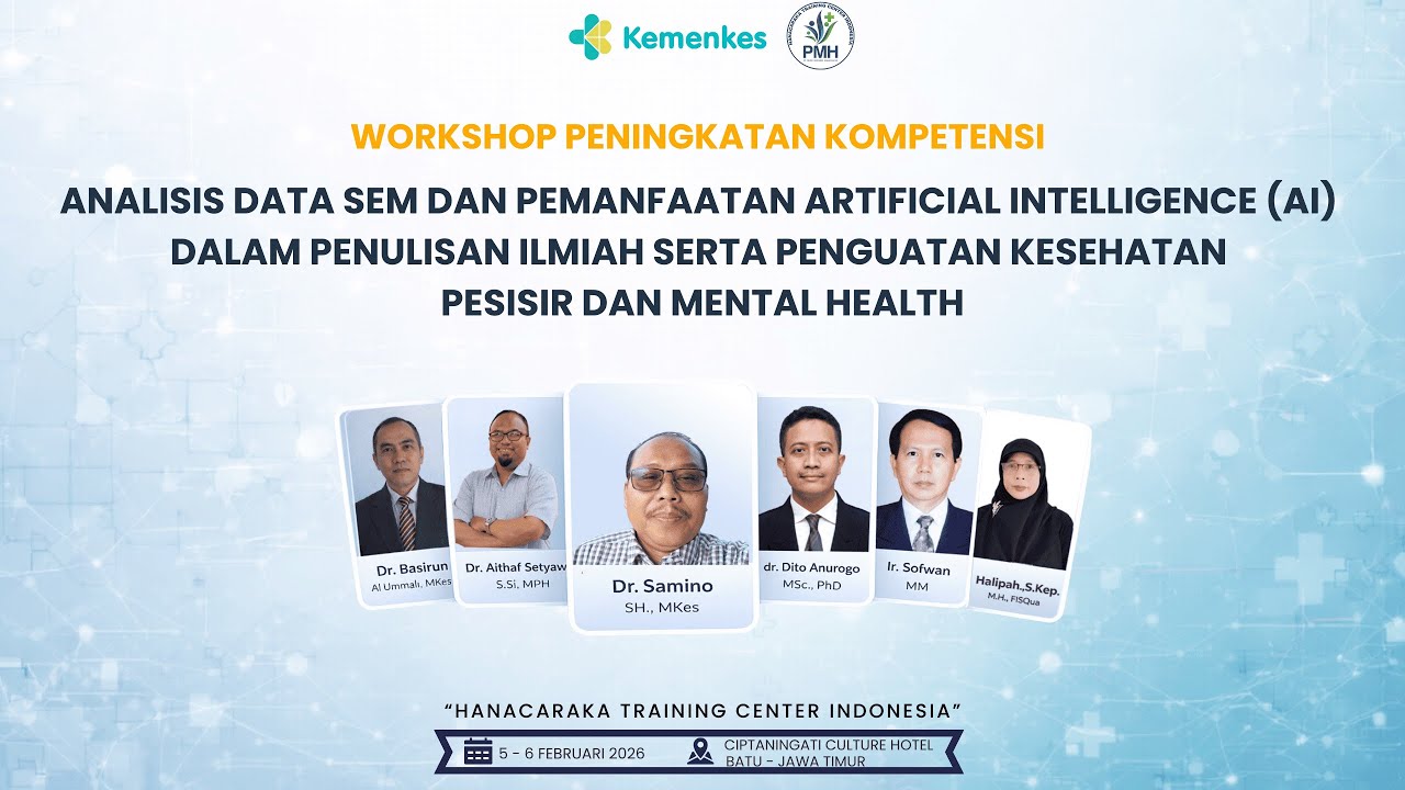 WORKSHOP PENINGKATAN KOMPETENSI ANALISIS DATA SEM DAN PEMANFAATAN ARTIFICIAL INTELLIGENCE (AI)