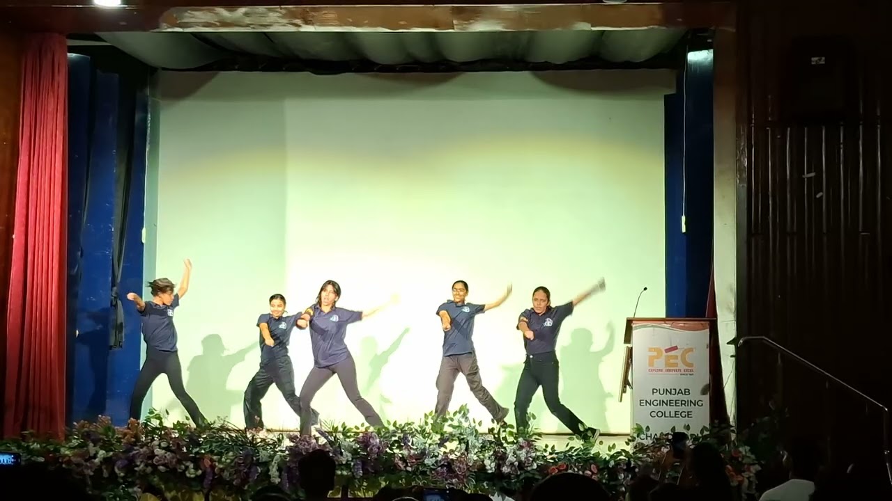 Pec Chandigarh student dance performance in orientation 2025| Punjab Engineering Collage, Chandigarh