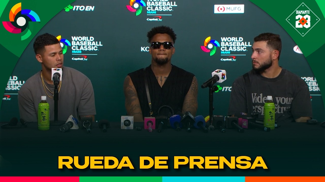 VENEZUELA Rueda de prensa Ronald Acuña, Wilyer Abreu eliminan a Japón Clásico Mundial | DIAMANTE 23