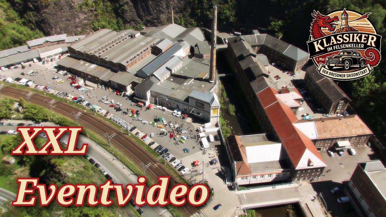XXL Eventvideo Klassiker im Felsenkeller Dresden am 1. Mai - Oldtimer-Saisonstart am Eiswurmlager