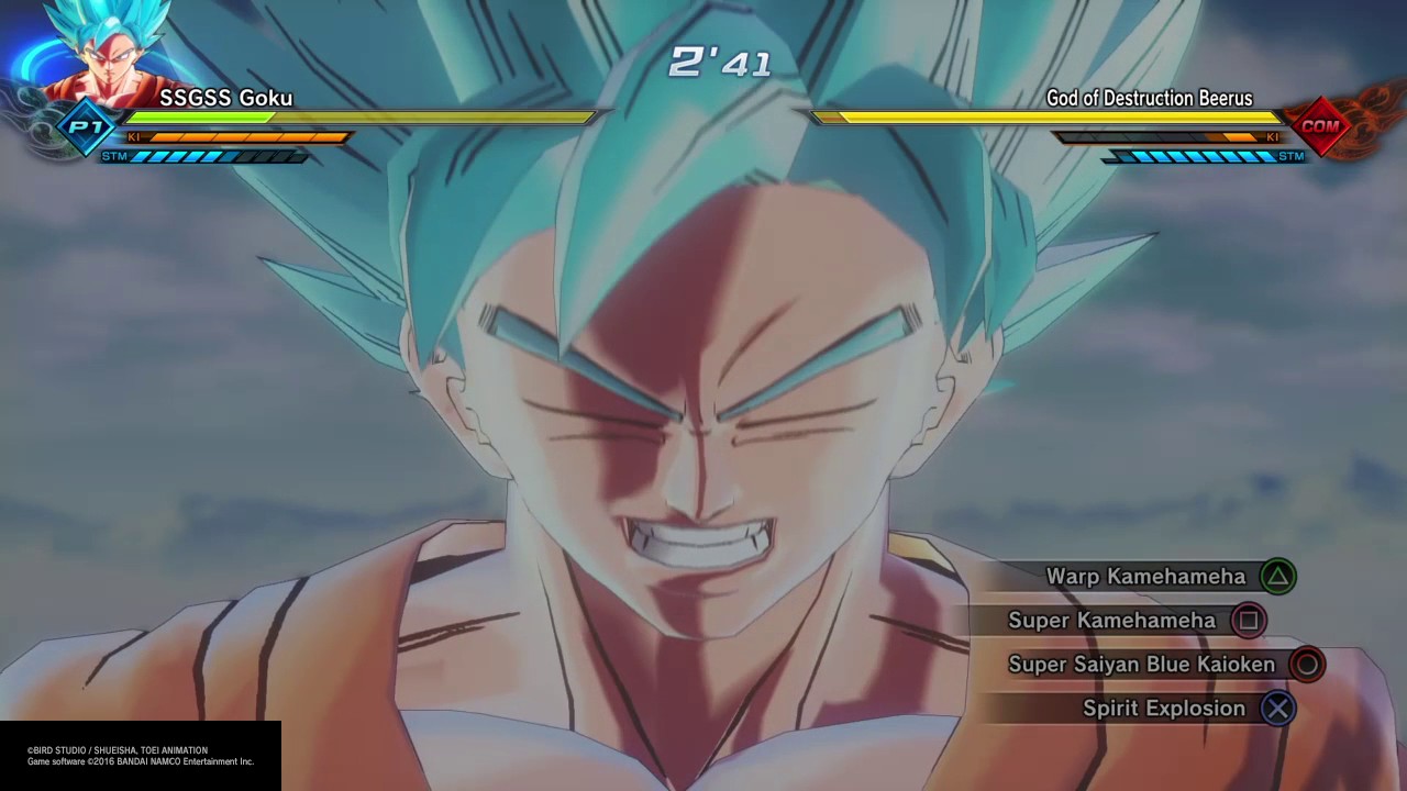 Dragon Ball Xenoverse 2 What if Battles Super Saiyan Blue Kaioken x10 Goku vs Beerus