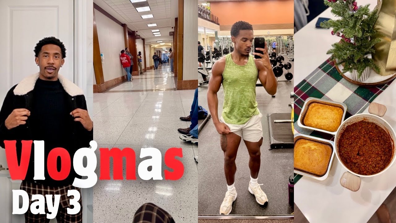 VLOGMAS DAY 3 | WENT TO COURT + HOMEMADE CHILI TYPE OF NIGHT + WHY WE MOVED + LEG DAY AT THE GYM