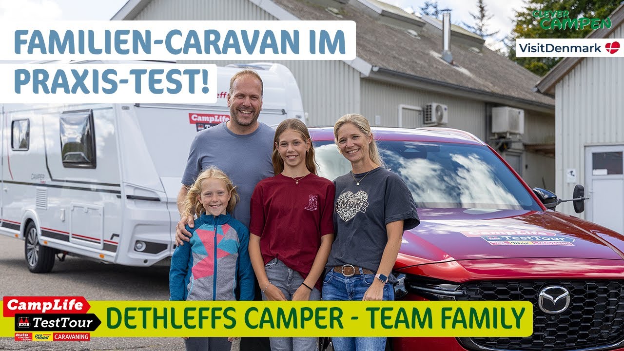 FAMILIEN-CARAVAN Dethleffs Camper 530 FSK 👨&zwj;👩&zwj;👧&zwj;👦 Schlaf-Komfort & genialer Grundriss in D&auml;nemark!