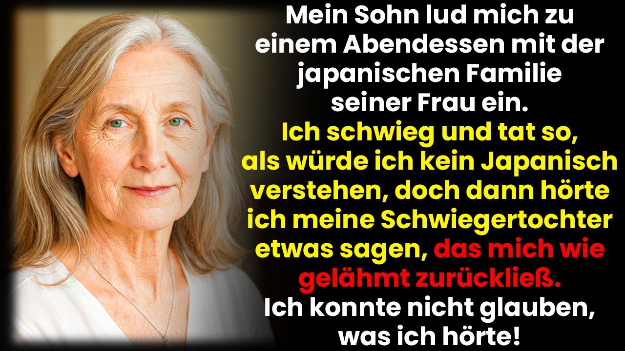 Meine Schwiegertochter wusste nicht, dass ich Japanisch spreche – beim Abendessen hörte ich alles