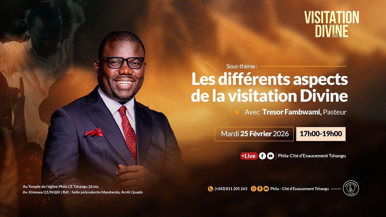 Visitation divine Jour 2 | Quand Dieu visite son peuple | Trésor FAMBWAMI, Pasteur