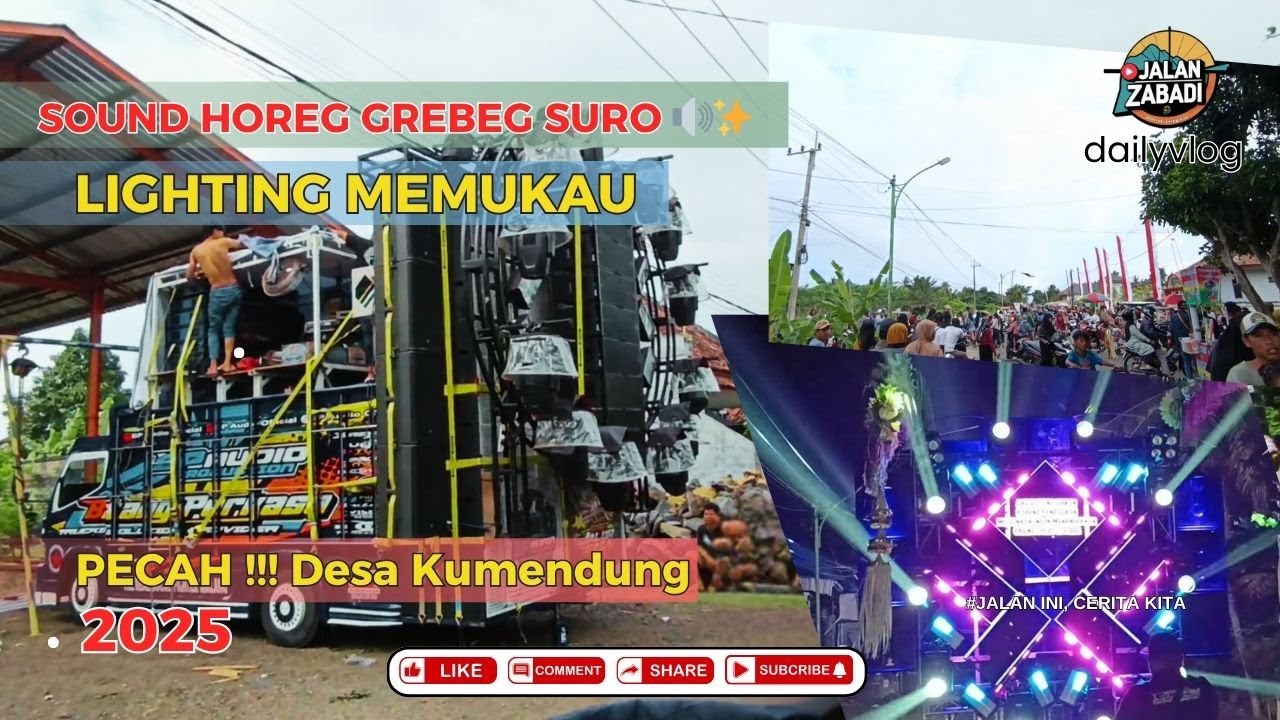 Grebeg Suro Kumendung 2025, Malam Spektakuler Sound Horeg & Lighting Show 🔊✨