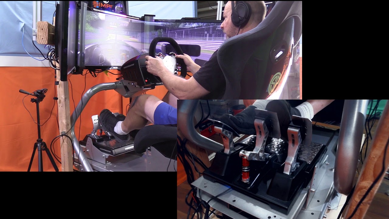 Thrustmaster T LCM Second Drive - Plugged Into Thrustmaster Base