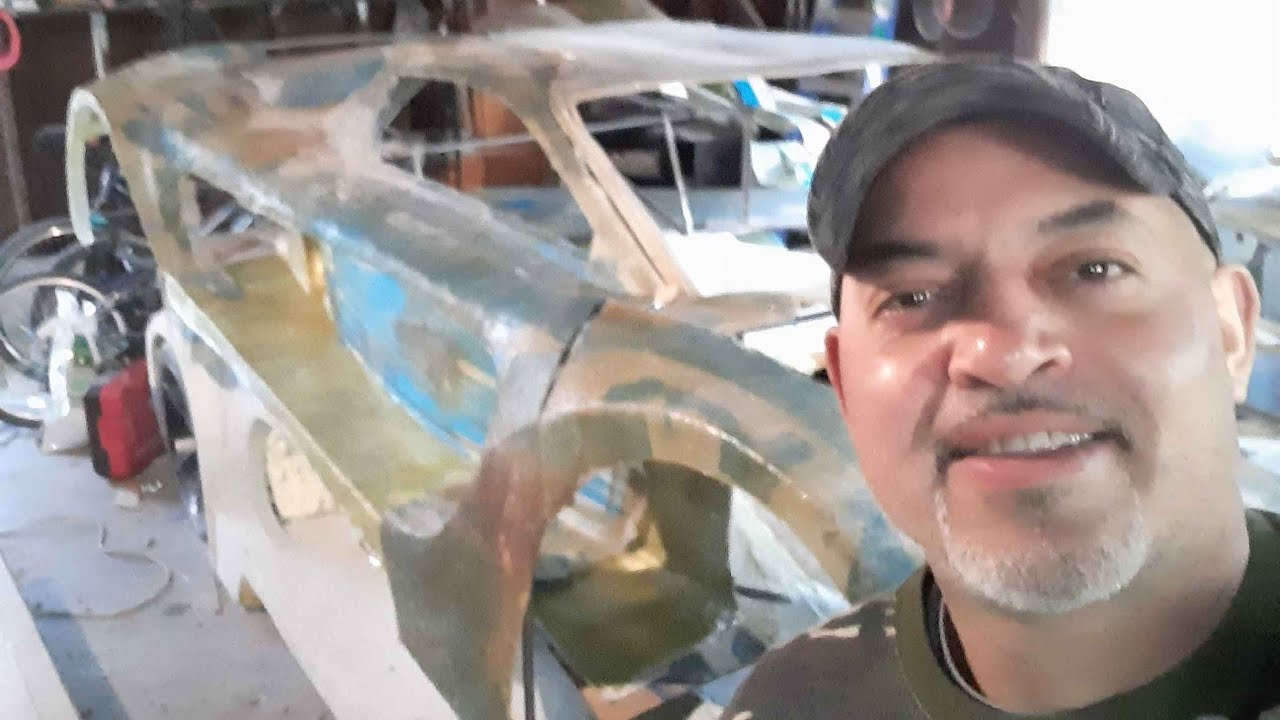 Transformation From Foam To Fiberglass of my C-19 sport car. (Part 4)
