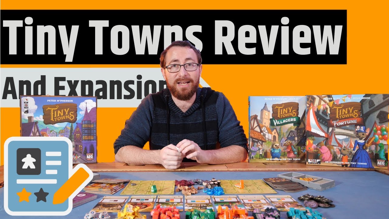Tiny Towns, Base, Fortunes & Villagers Review - Abstracted, Simultaneous City Building
