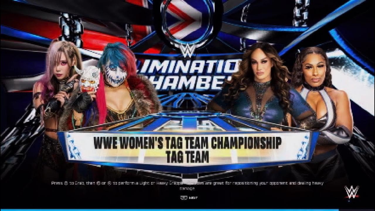 WWE Elimination Chamber| Kabuki Warriors vs Lash & Jak : Women's Tag Team championship Match WWE2K25