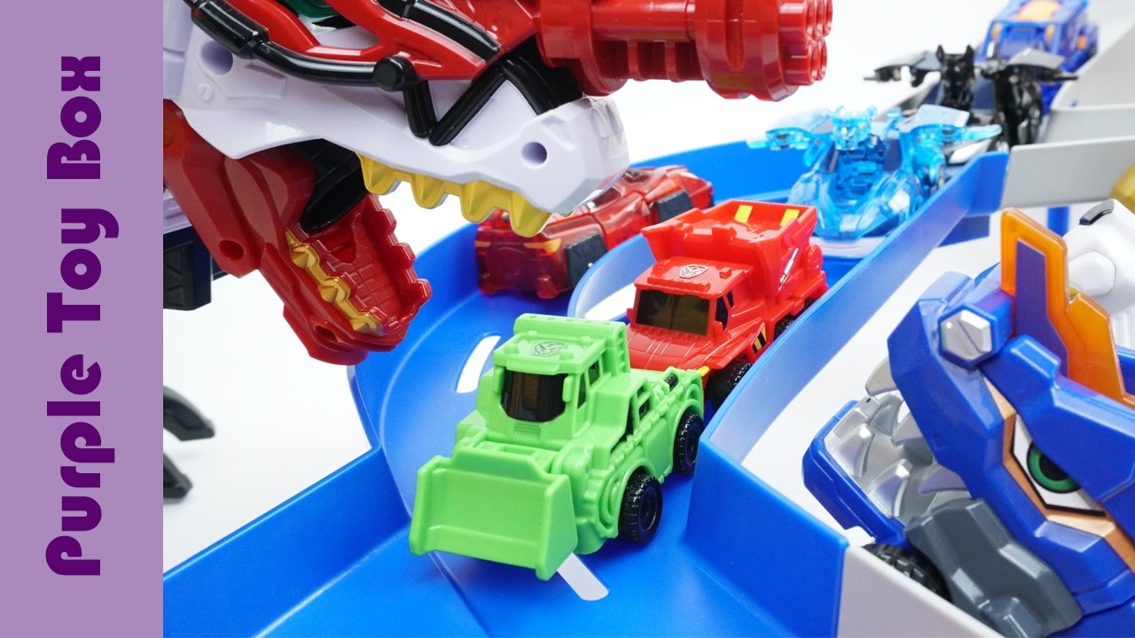 Carbot Mini Car Track Playset, Hello Carbot Mecard Transformer Mini Car Toys