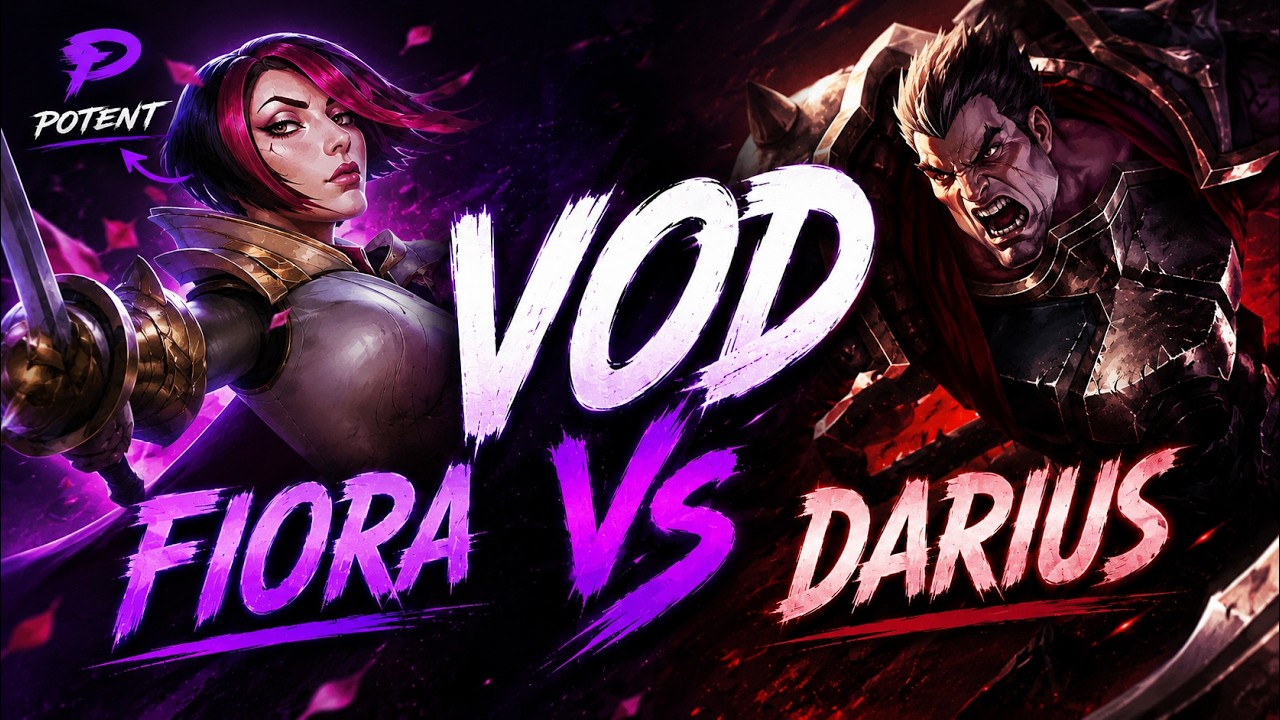 Potent213  - Fiora vs Darius TOP Patch 26.12 - Rank 1 Fiora Gameplay