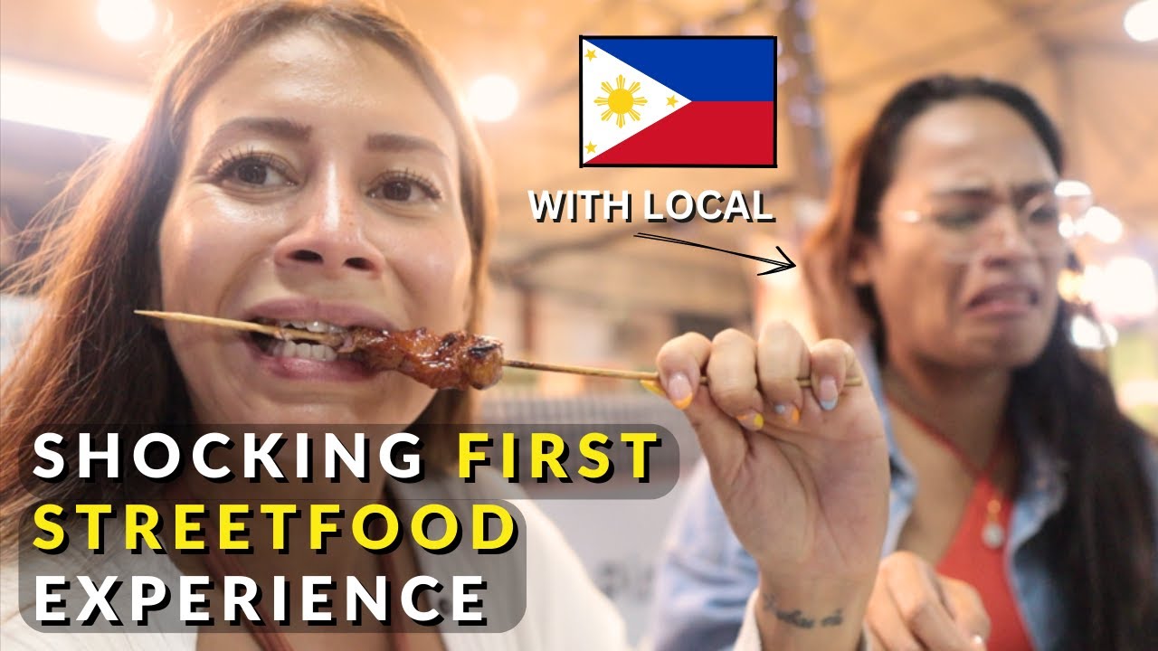 FIRST TIME trying FILIPINO STREETFOOD as a Foreigner - Manila Edition