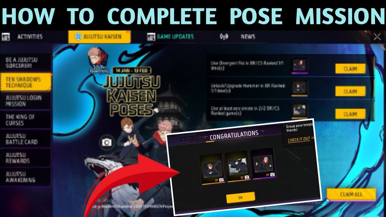 Ten Shadows Technique Event Kaise Complete Karen Jujustu Kaisen Pose Kaise Milega Use Kya Hai