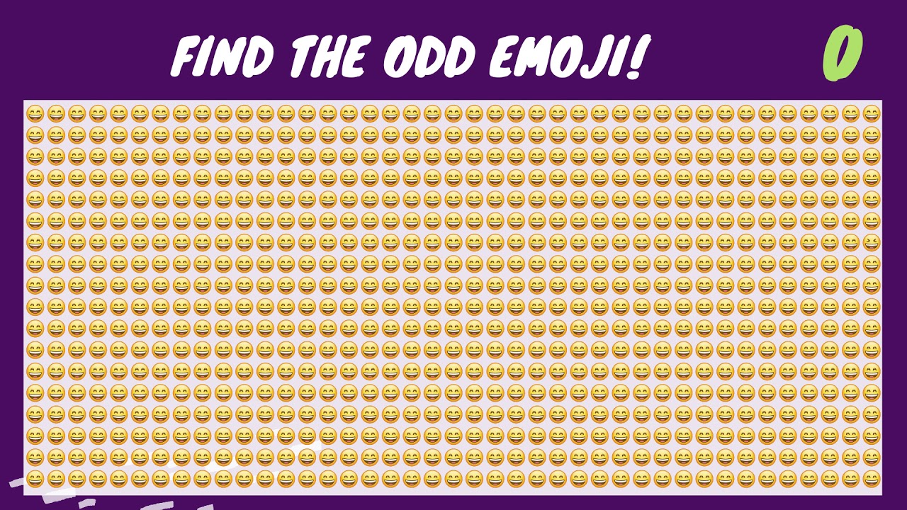 FIND THE ODD EMOJI #24 INSANE EDITION