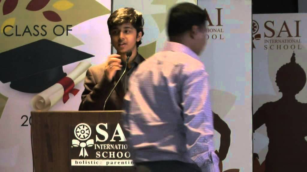 Head boy - Suvendu Samal speech in the Blessing Ceremony