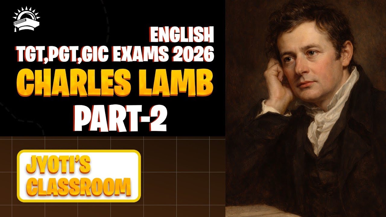 Charles Lamb || Part 2 ||MCQS || Youth Competition Time ||#pyqs#pgtenglish #giclecturerenglish 