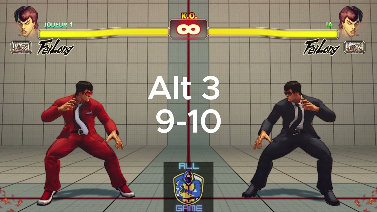Ultra street fighter 4 Feilong all costumes and colors