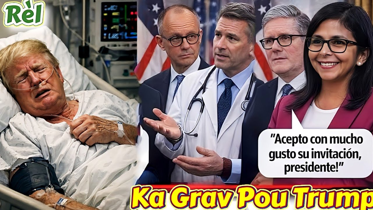23 Janv Gwo Alèt Sou Sante Trump Yon Doktè Man2 Palmantè Yo retirel sou Pouvwa Delcy Rodrigues Trèt