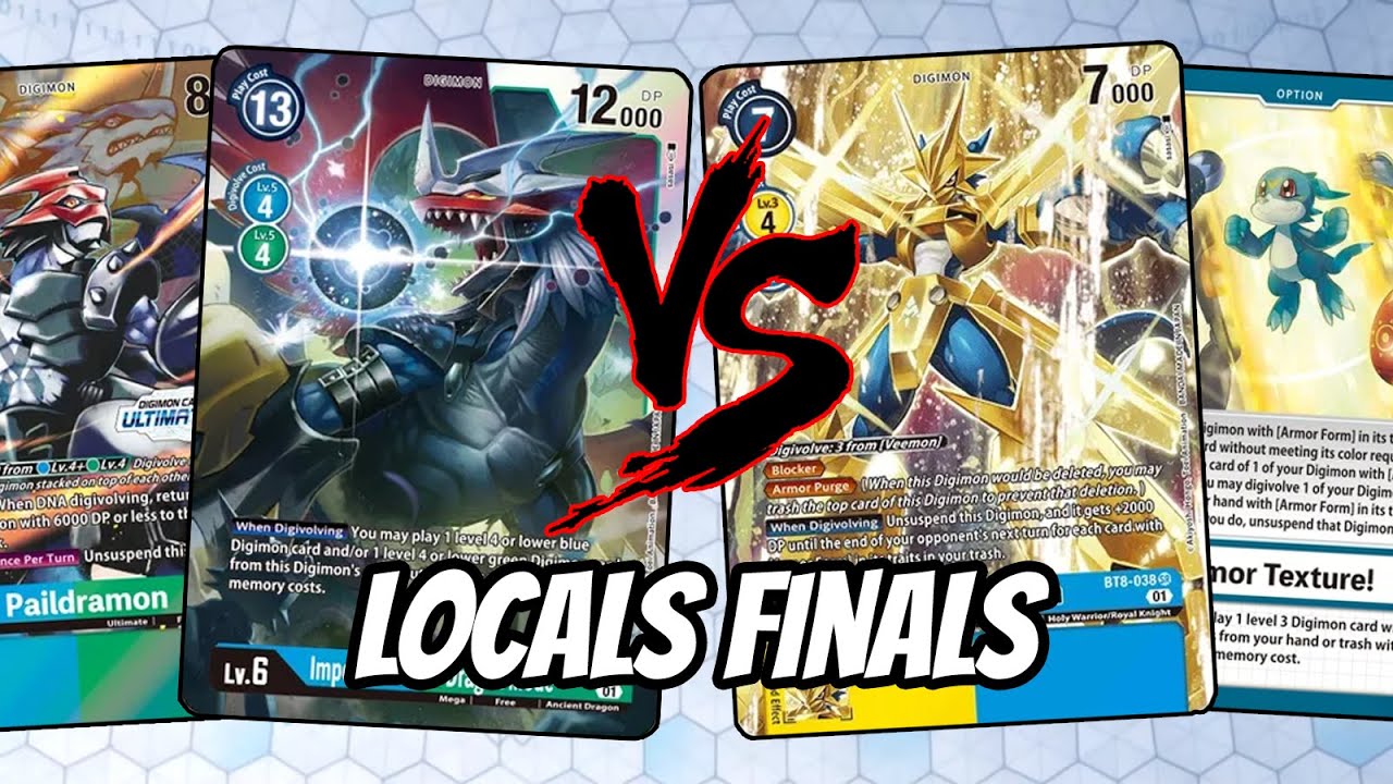Imperialdramon vs Armor Rush Locals Finals (Digimon TCG English BT8)