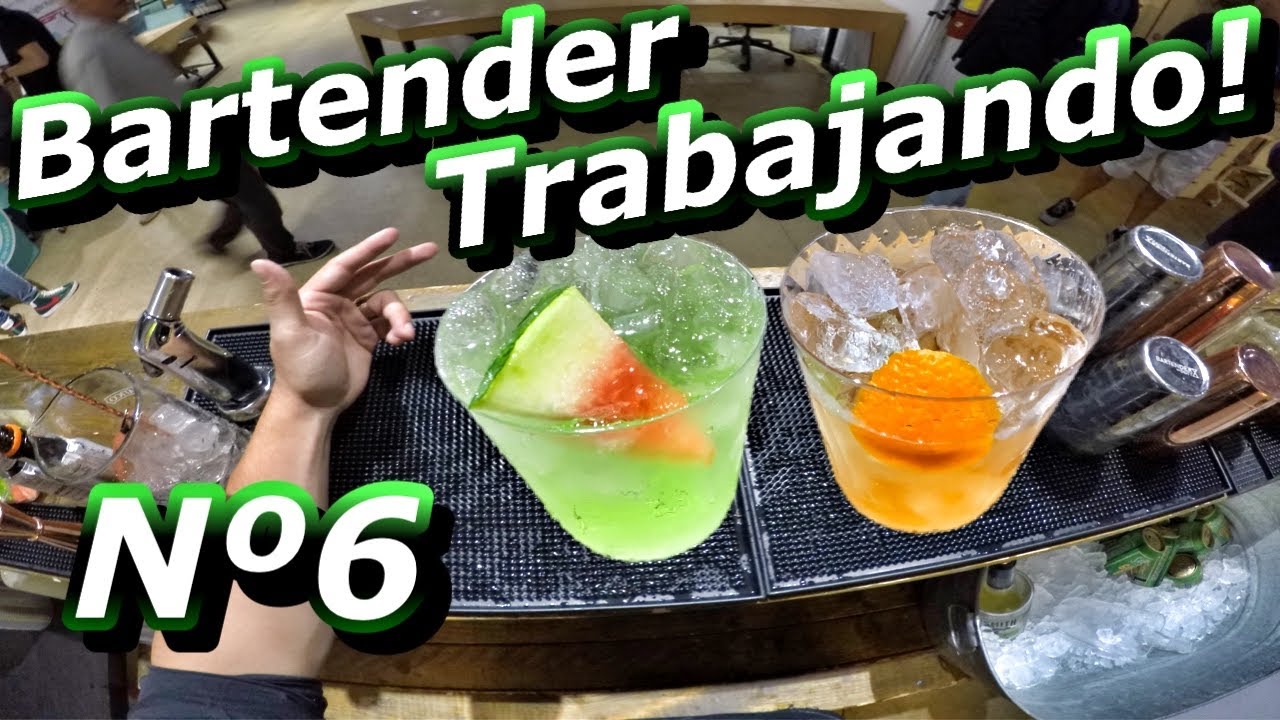 Bartender trabajando en MIAMI 🇺🇸 - COCTEL con Sandia 🍉