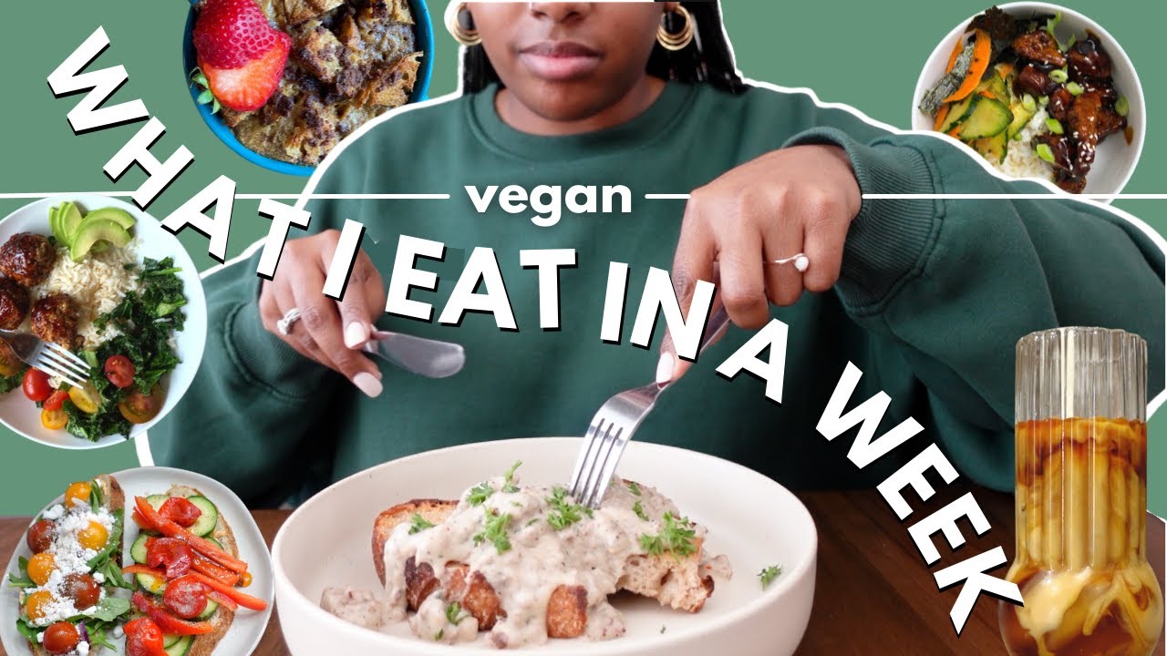Vegan What I Eat In A Week 016 | Biscuits & Gravy, French Toast, Chickpea Pancakes, Teriyaki, Curry