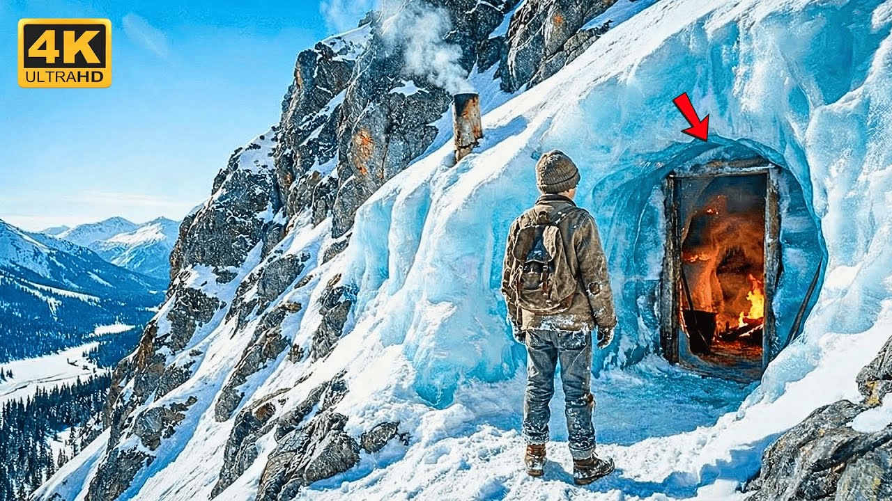 At 13, He Built a Home Inside Ice… and Survived the Coldest Storm in Years