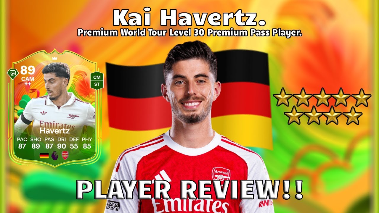⚽⭐ Обзор игрока Кая Хаверца с рейтингом 89! Игрок 30-го уровня премиум-пропуска!🔥⚽. FC 26 Ultimat...