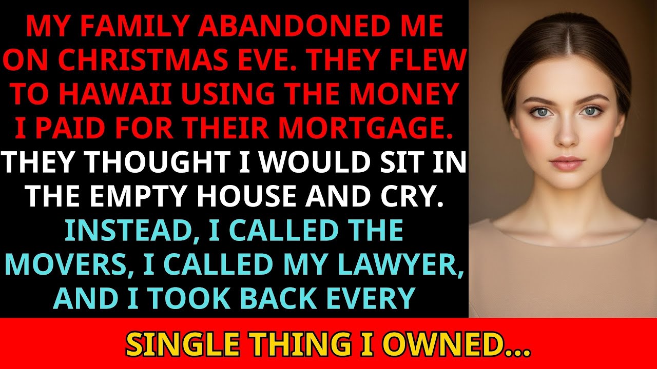 On Christmas Eve I Woke Up In An Empty House. My Whole Family Flew To Hawaii. I Called The Movers...