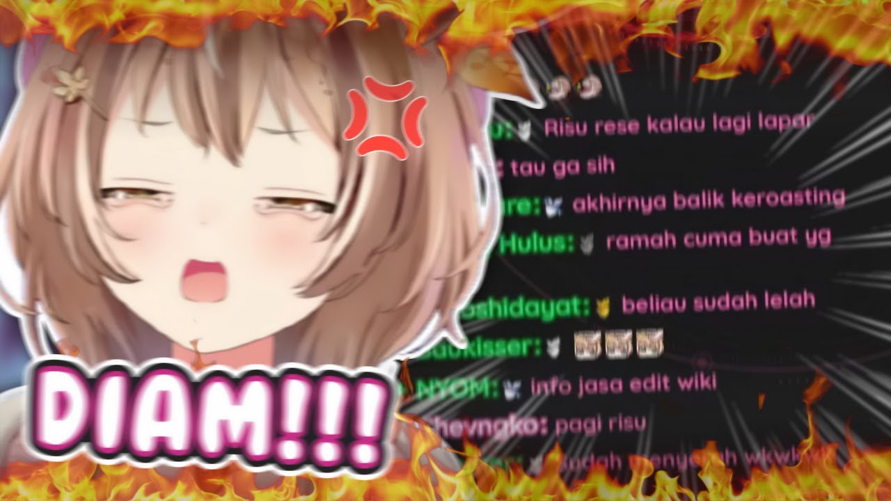 Bosen di-ulti mulu, Chat gantian nge-Roasting Risu sampai GOSONG! #hololiveclips