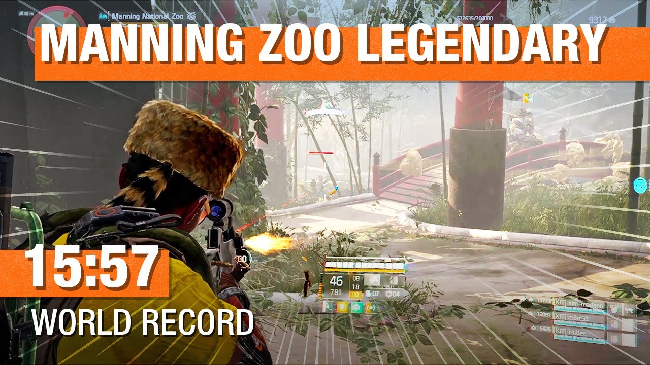 Division 2 Speedrun - Legendary Manning Zoo 15:57 [KIT]