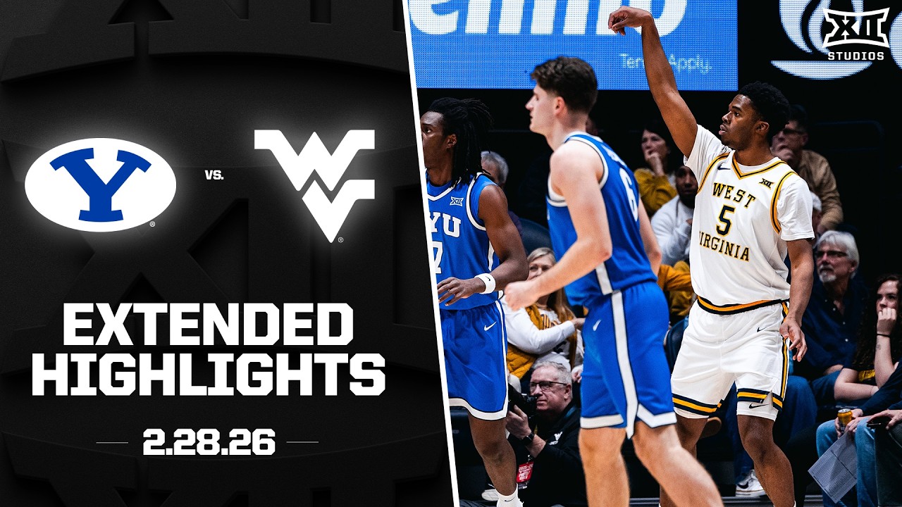 #19 BYU vs. West Virginia Extended Highlights | 2025-26 Big 12 Men's Basketball