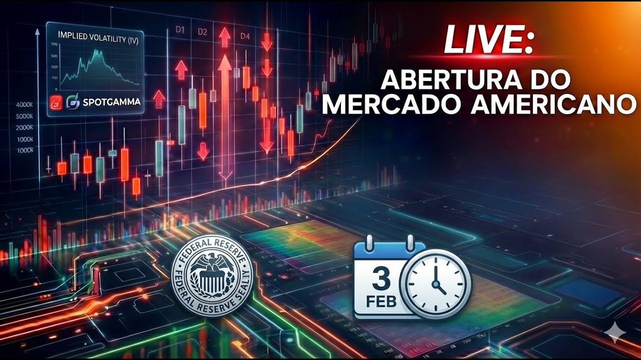 WARSH NO FED: A MELHOR OPÇÃO? | AGENDA VAZIA | FLUXO DE OPÇÕES & GAMMA | ABERTURA DE MERCADO