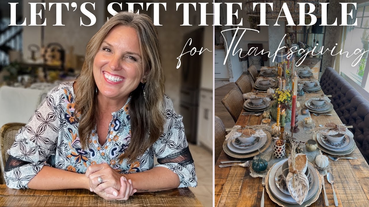 Decorate the table with me for Thanksgiving 2023  || Thanksgiving Tablescape Ideas