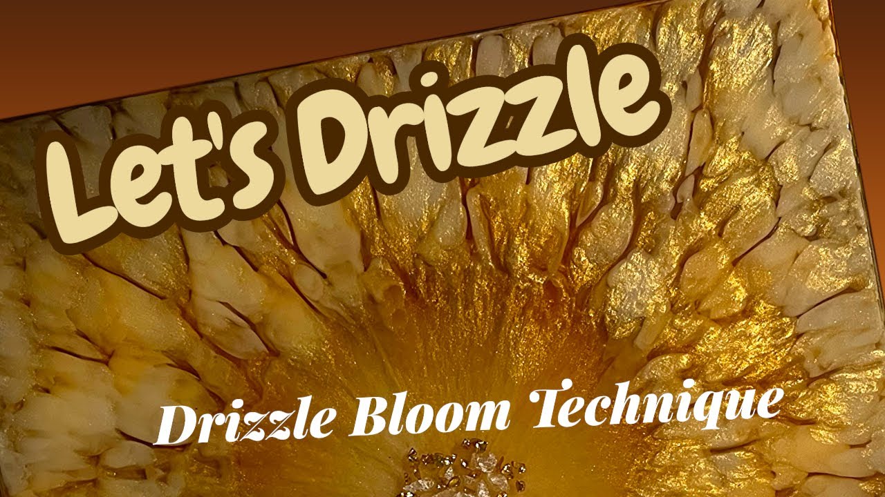 #750 EN: LET'S DRIZZLE the DRIZZLE BLOOM Technique | #epoxyresin 