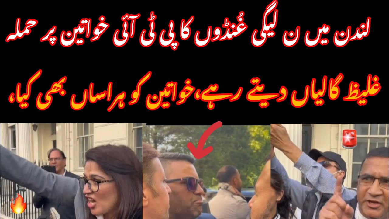 Fight between PTI and Noon League Supporters in London