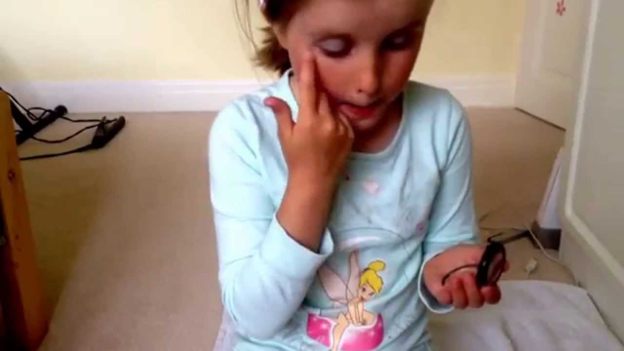 8 year old doing an every day makeup tutorial