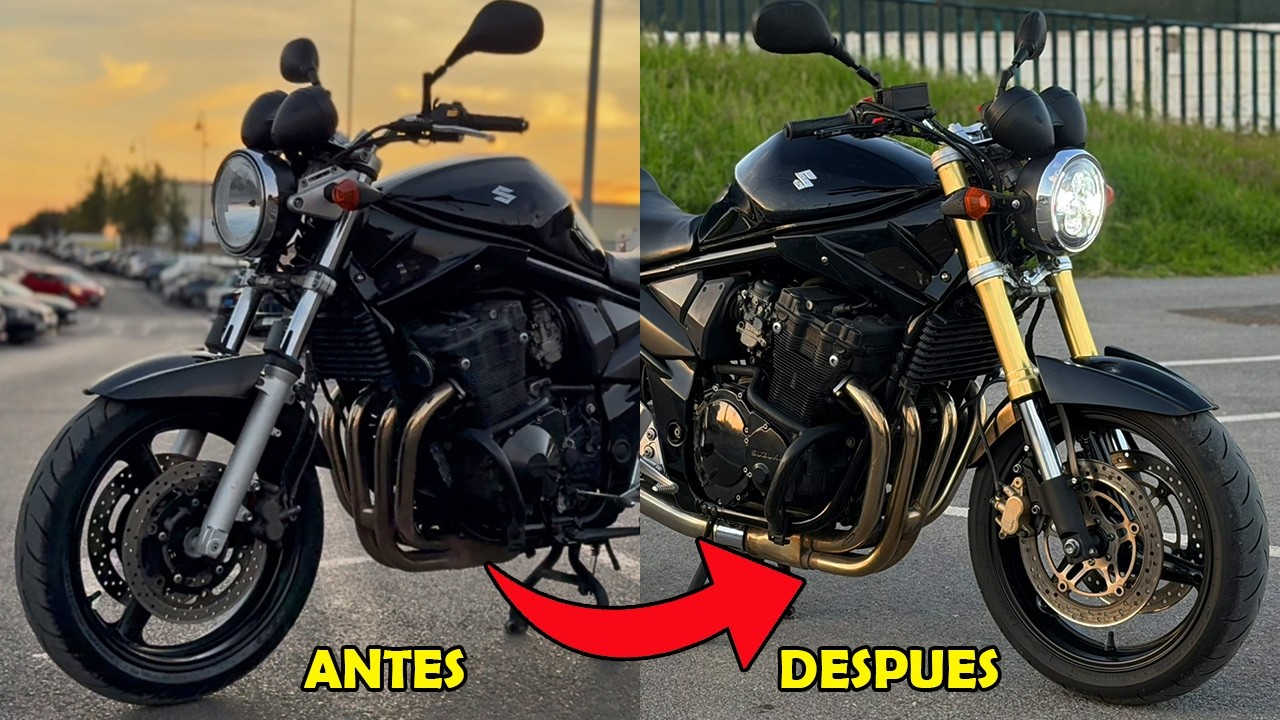 COMO adaptarle una HORQUILLA INVERTIDA a CUALQUIER MOTO | Suzuki Bandit 650