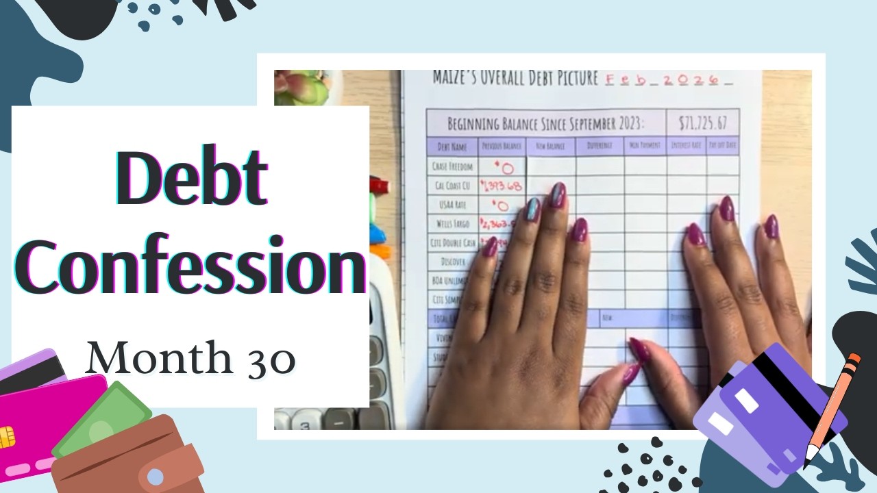 Month 30: I made a MISTAKE ..but made a big change - My 2026 Overall Debt Picture Confessions Update