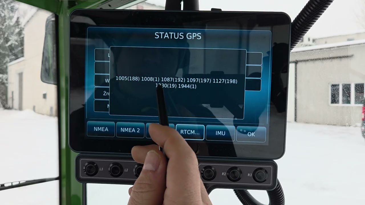 Menu statusowe GPS - wyjaśnienia