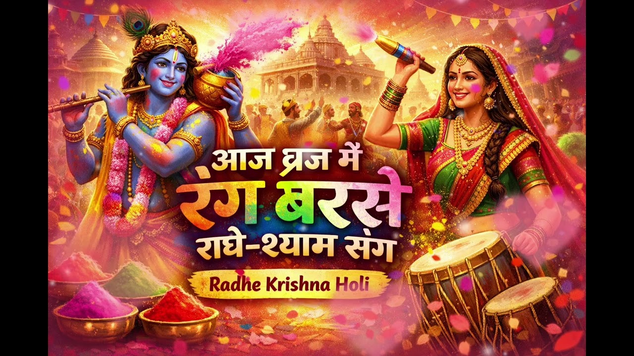 #Holi Khele Radhe Shyam 2026 | आज ब्रज में रंग बरसे | Vrindavan Holi Special Bhajan#icchabhakti 