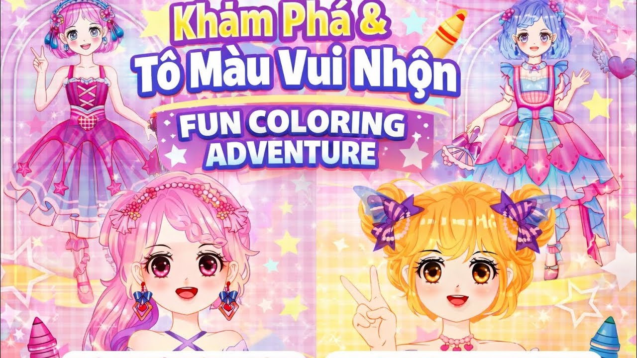Cùng Làm Đẹp Cho Công Chúa ✨ | Princess Makeup & Dress Up, Beauty Princess Playtime ❤️Cute Stickers🍒