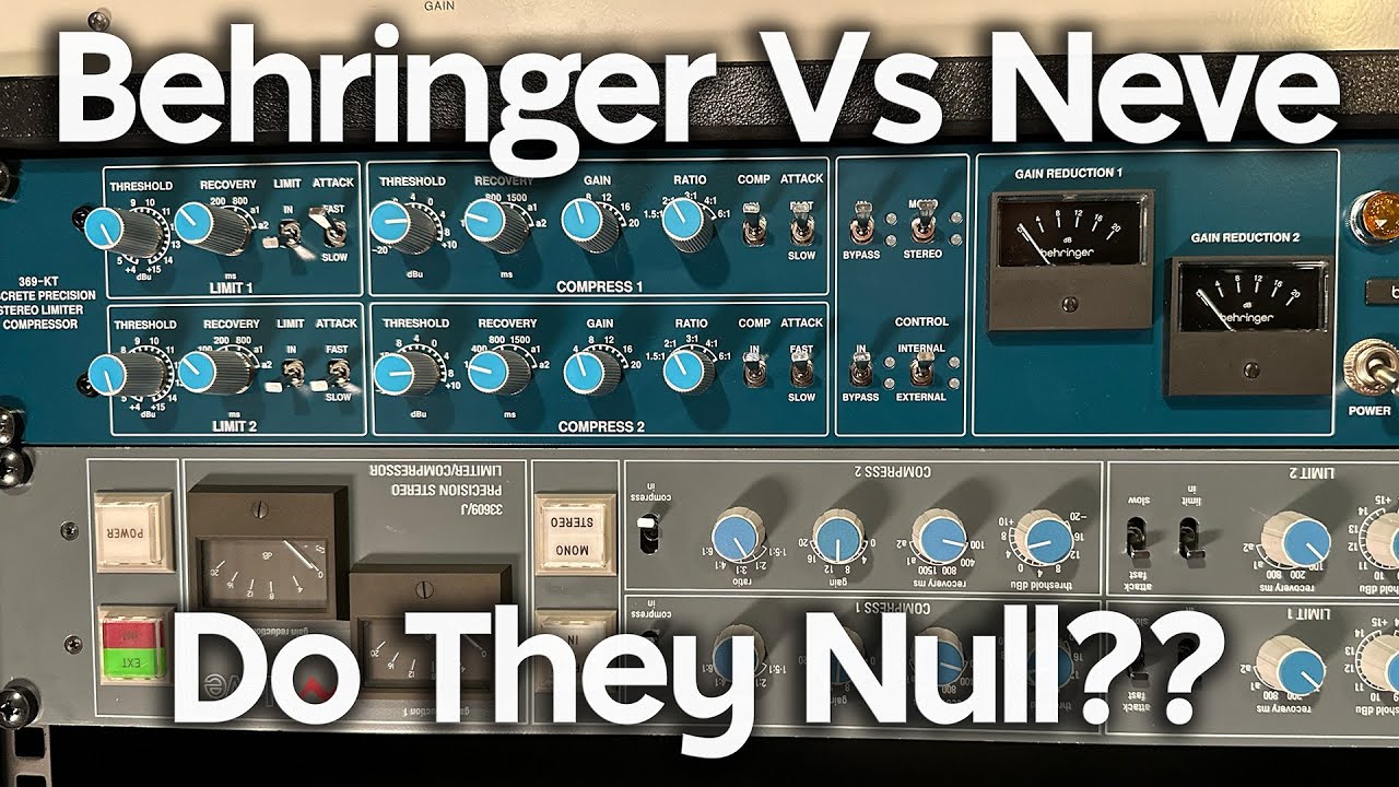 Behringer 369-KT против Neve 33609/J. — Нулевые тесты
