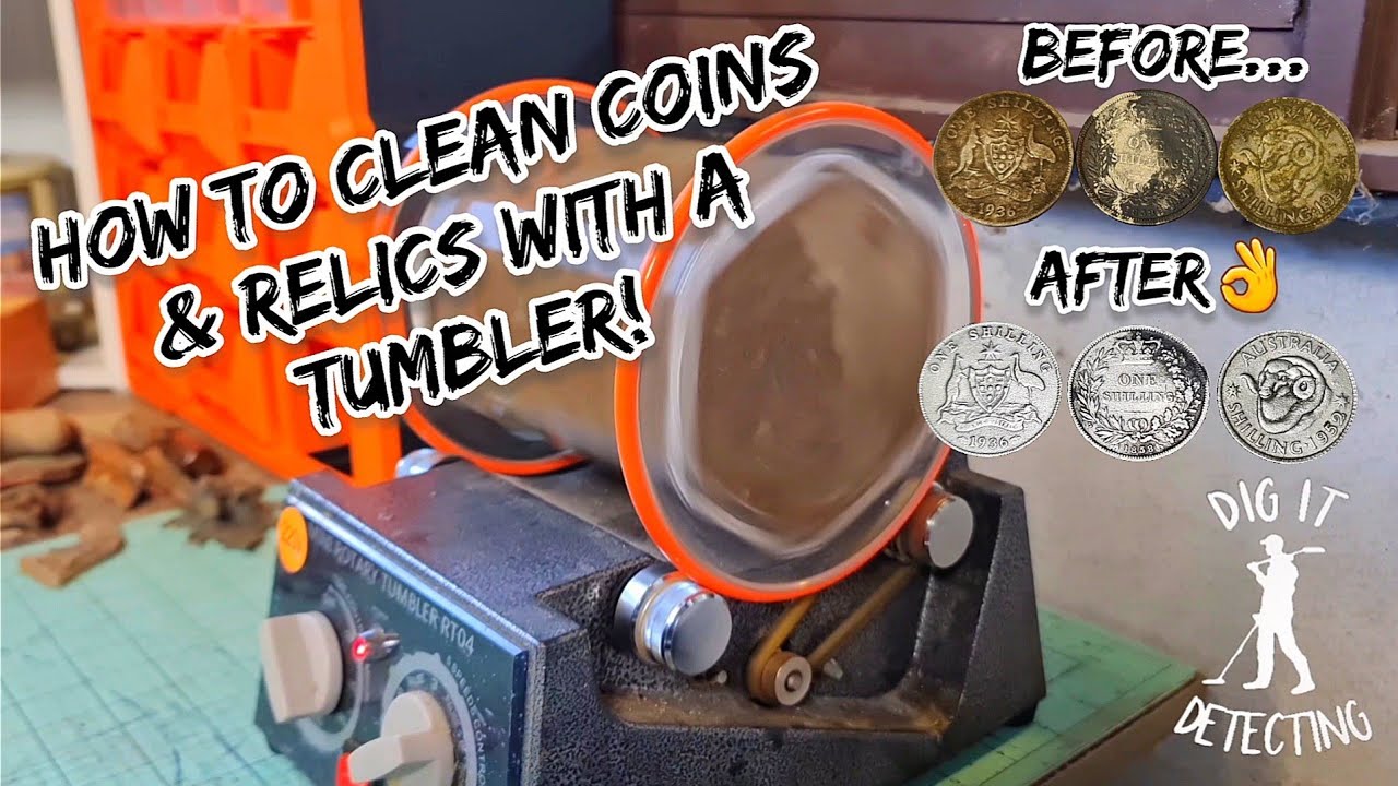 How To Clean Coins & Relics With A Tumbler! My Tips & Tricks Shared! (Metal Detecting)