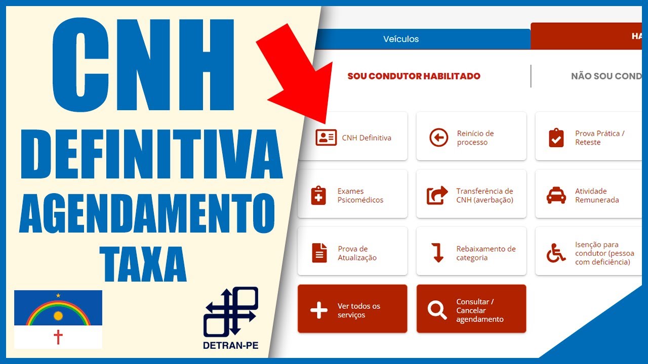 Como solicitar a CNH Definitiva - DETRAN-PE