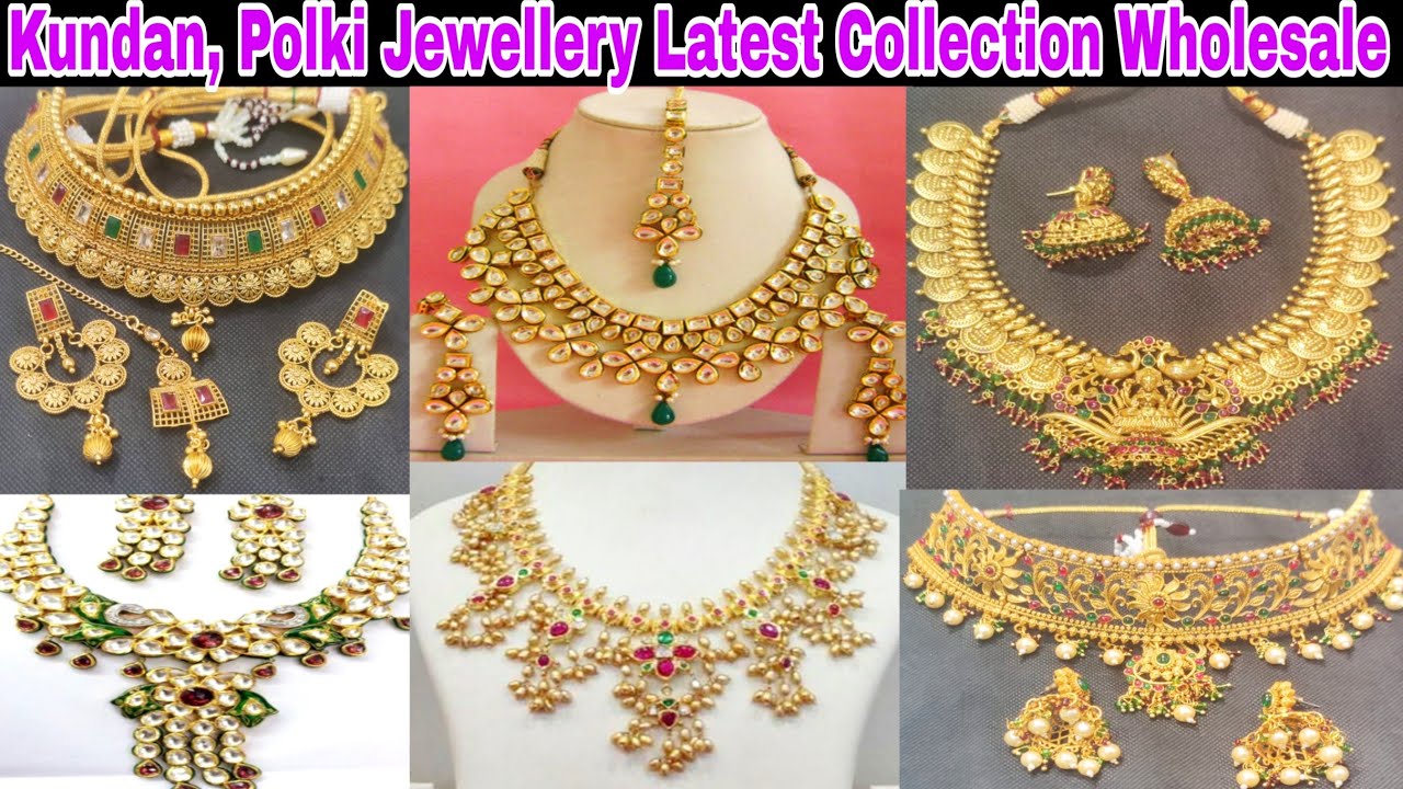 Original Kundan Polki Jewellery Wholesale Market In Kolkata | Kundan Jewellery Latest New Design ||