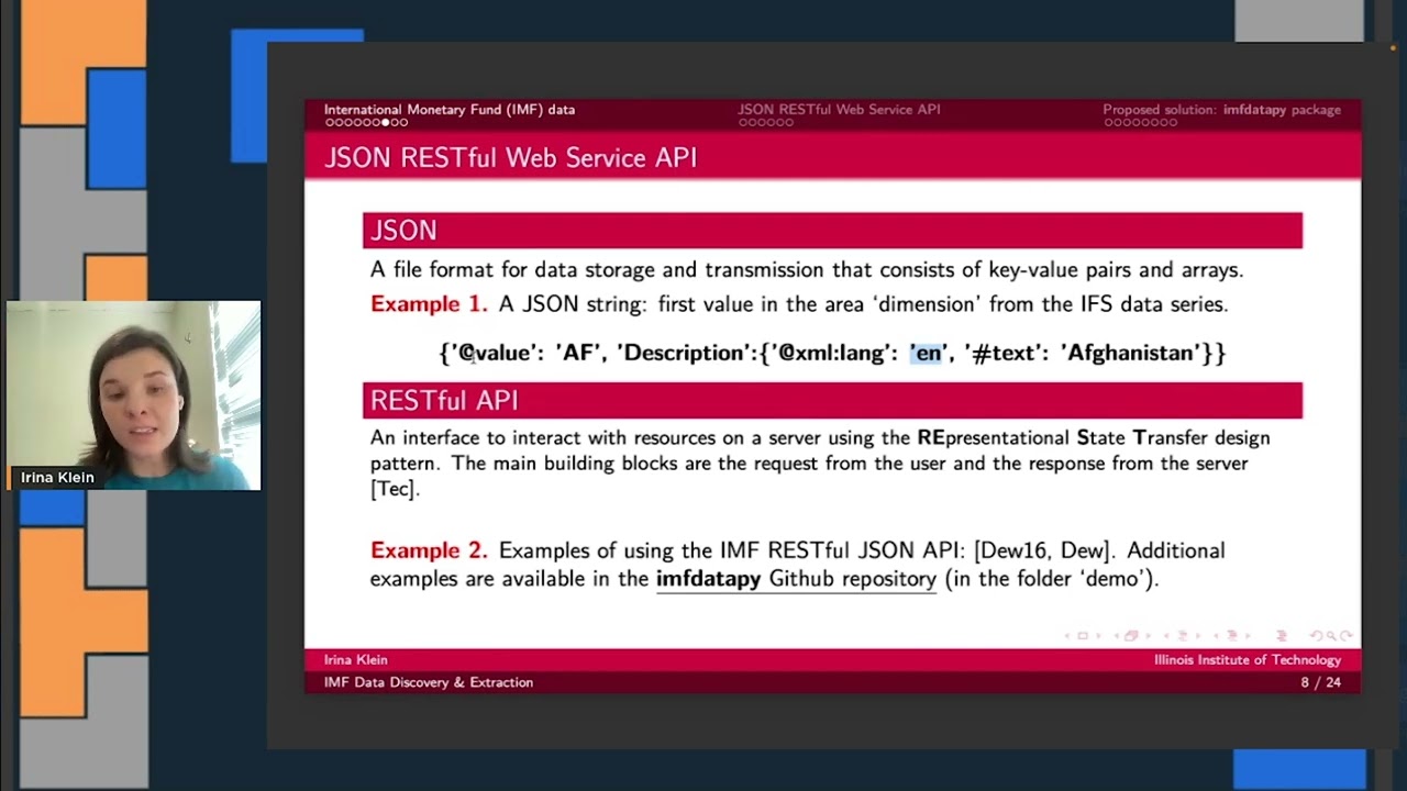Irina Klein - IMF Data Discovery and Collection | PyData Global 2022